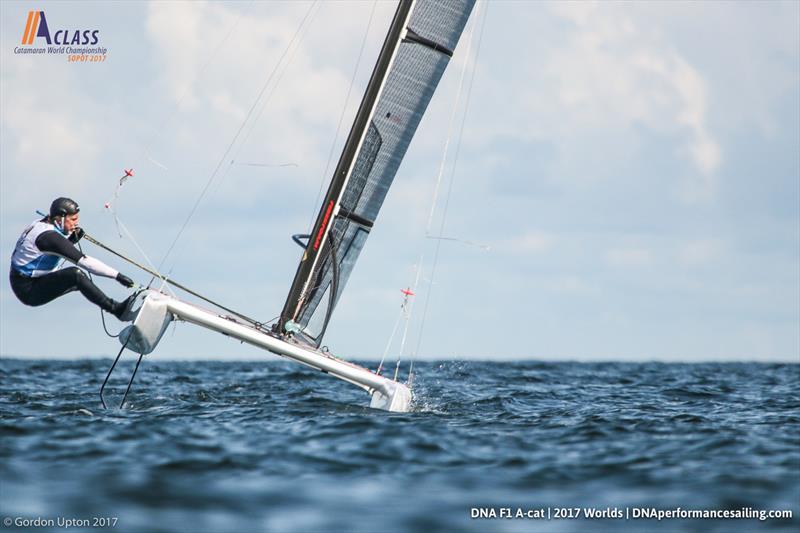 Organiser Jacek Noetzel is in 6th at the A Class Cat Worlds - photo © Gordon Upton