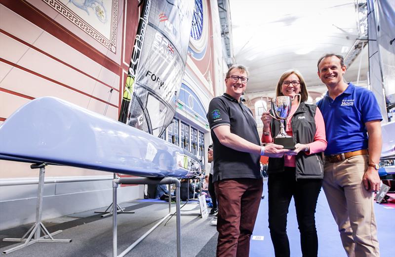 Pete Jary's A Class Catamaran wins the Concours d'Elegance at the RYA Dinghy Show 2019 photo copyright Paul Wyeth / RYA taken at RYA Dinghy Show and featuring the A Class Catamaran class