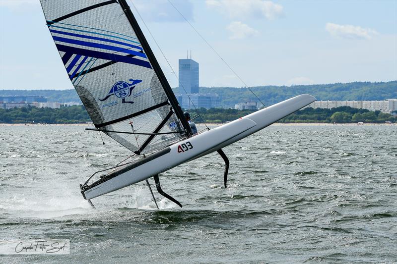 Fear of flying photo copyright Rafal Czepulkowski taken at  and featuring the A Class Catamaran class