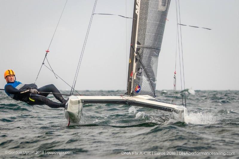 Double World Champ NED Mischa Heemskerk photo copyright Gordon Upton taken at  and featuring the A Class Catamaran class