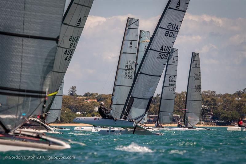 Classic fleet  - Final day - Australian A-Class Catamaran National Championships - November 2018, Hervey Bay Queensland - photo © Gordon Upton / www.guppypix.com