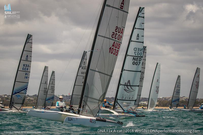 David Brewer - Int A-Cat Worlds - Day 2 - Hervey Bay, Queensland - November 19, 2018 - photo © Gordon Upton / www.guppypix.com