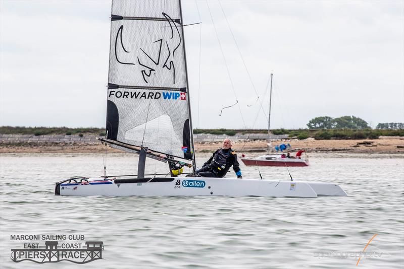 East Coast Piers Colne Point Race photo copyright Alex Irwin / www.sportography.tv taken at Marconi Sailing Club and featuring the A Class Catamaran class