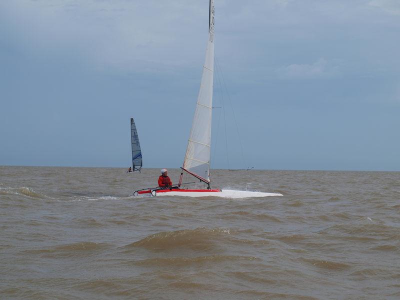 Mark Rushton during the A Class Cat Nationals at Clacton photo copyright Larry Foxon taken at Clacton-on-Sea Sailing Club and featuring the A Class Catamaran class