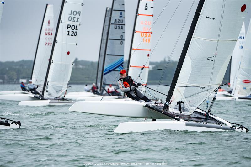 2026 A-Class Midwinter Championship - Day 3 photo copyright Hannah Lee Noll taken at Upper Keys Sailing Club and featuring the A Class Catamaran class