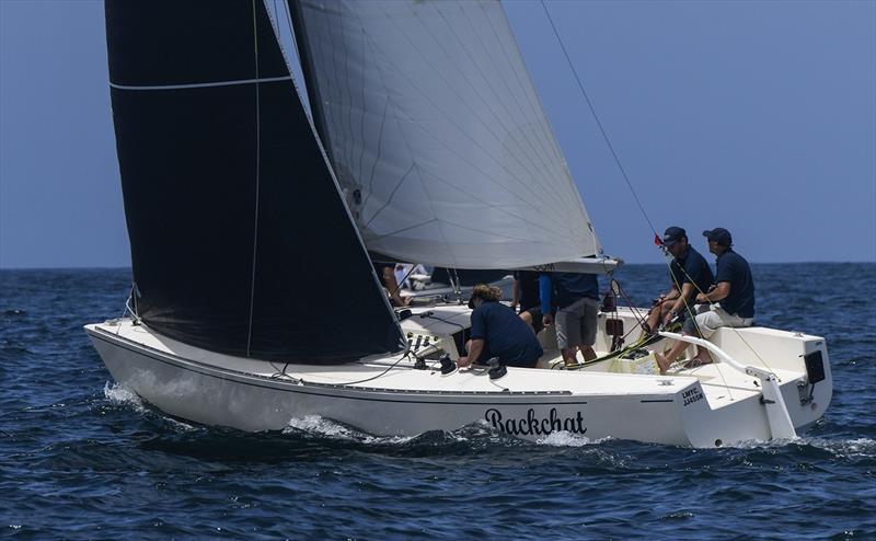 Backchat on day 2 of the Adams 10 Australian Championship photo copyright Marg Fraser-Martin taken at Middle Harbour Yacht Club and featuring the Adams 10 class