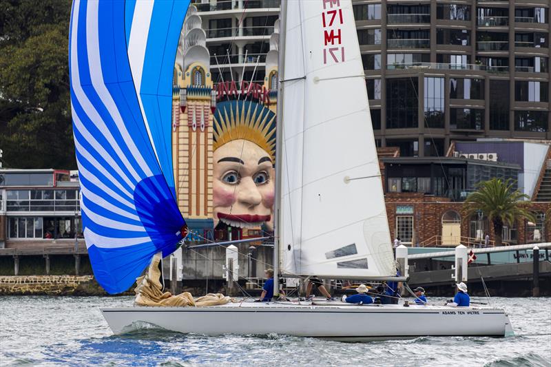 Passing Luna Park during Sydney Short Ocean Racing 2019 photo copyright Andrea Francolini / MHYC taken at Middle Harbour Yacht Club and featuring the Adams 10 class