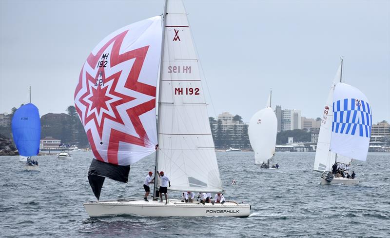 Powderhulk leads on a tie-break after day one in Sydney photo copyright Catherine Rofe taken at Middle Harbour Yacht Club and featuring the Adams 10 class