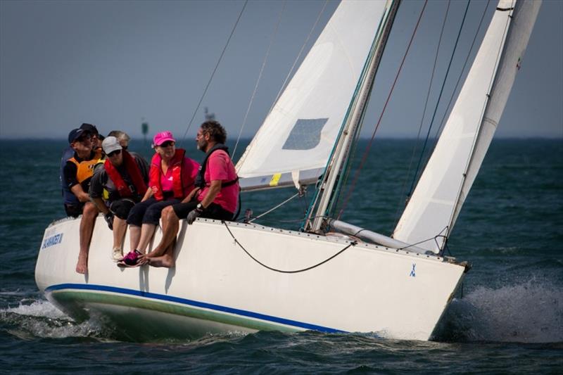 Salamander II had two 'ring ins' aboard - Port Phillip Women's Championship Series 2019 photo copyright Bruno Cocozza taken at Royal Yacht Club of Victoria and featuring the Adams 10 class