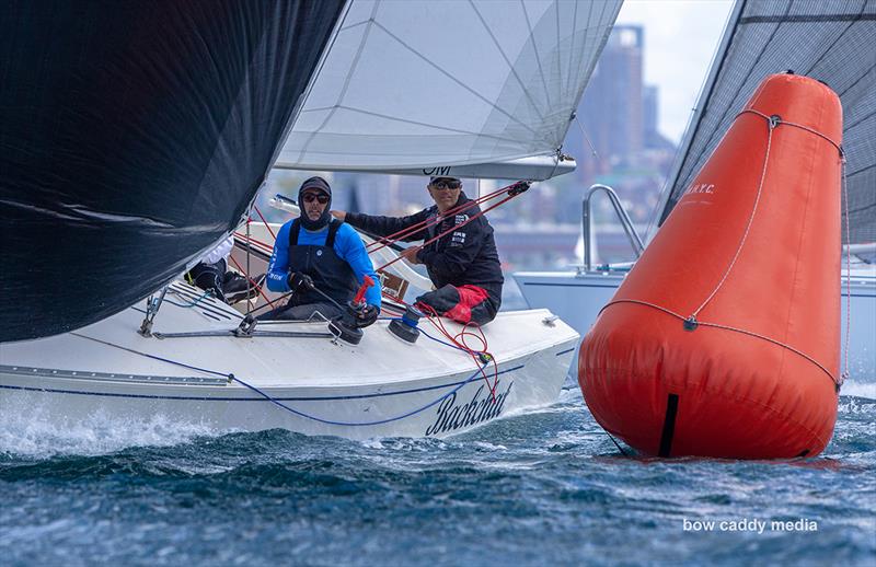 Tom Braidwood and the Backchat crew photo copyright Bow Caddy Media taken at  and featuring the Adams 10 class