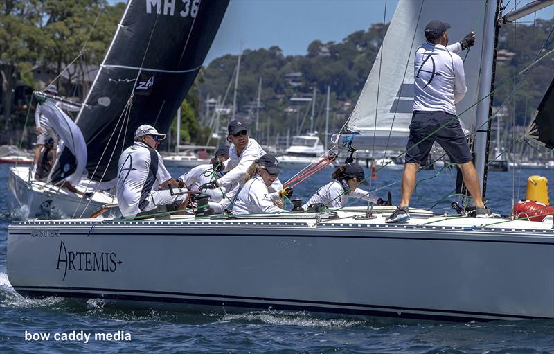 Adams 10 Australian Championships, Pittwater, February 2023 photo copyright Bow Caddy Media taken at Royal Prince Alfred Yacht Club and featuring the Adams 10 class