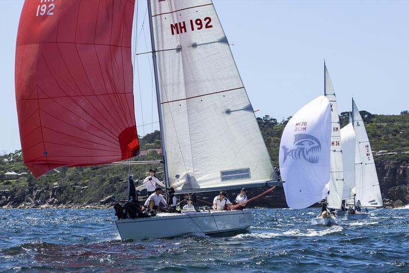 Tracy Richardson on the way to winning the Adams 10 division at the Nautilus Marine Insurance Sydney Harbour Regatta - photo © Andrea Francolini / MHYC