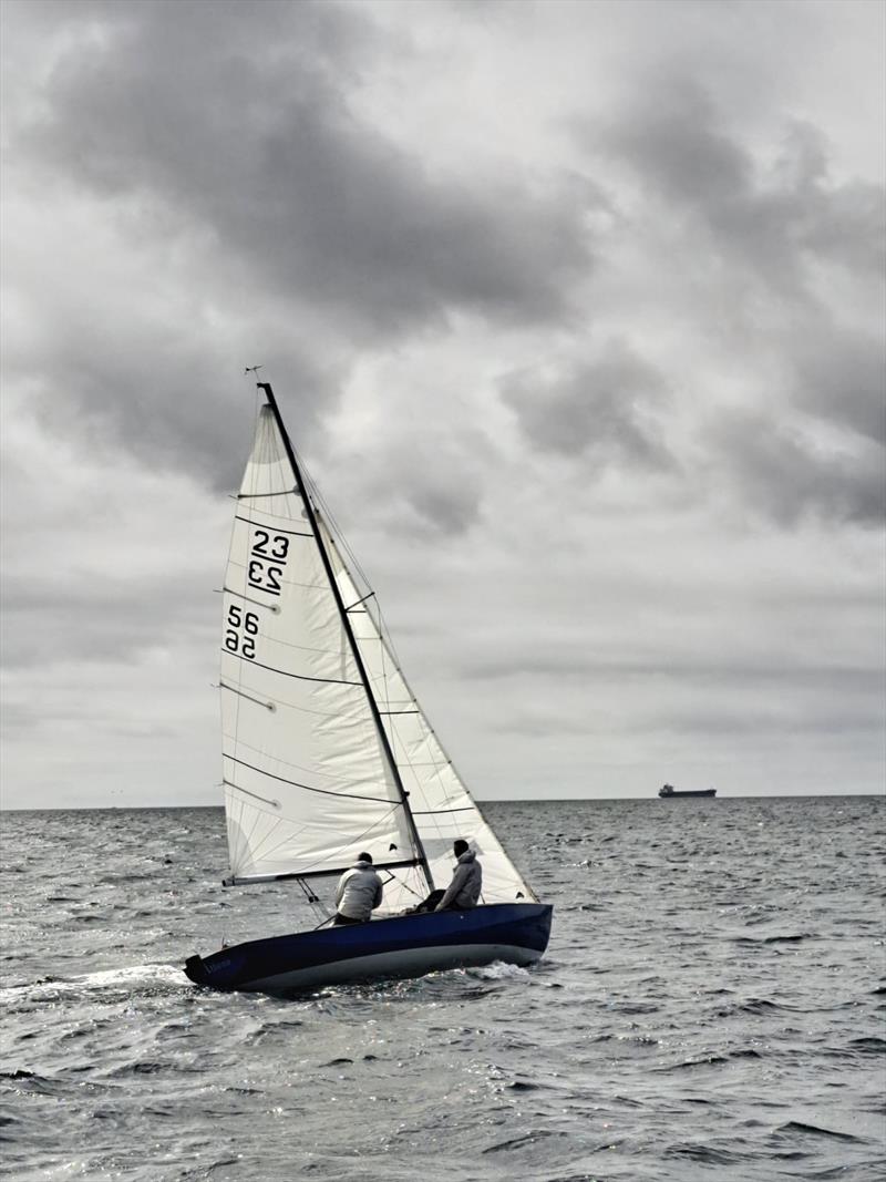 Athena during the 2023 Ajax Nationals at St. Mawes photo copyright Lindsey Thomas taken at St. Mawes Sailing Club and featuring the Ajax class