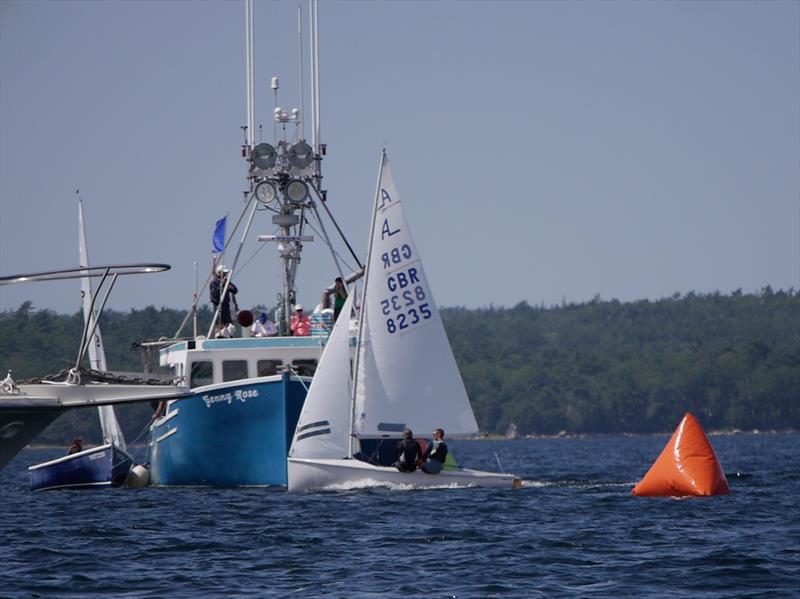Albacore Internationals at Shelburne, Nova Scotia day 1 photo copyright Pauline Rook taken at Shelburne Harbour Yacht Club and featuring the Albacore class