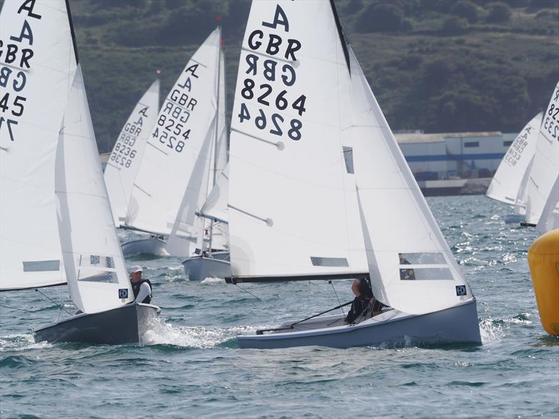 Tight at the top during the 2025 Noble Marine Albacore Nationals at the WPNSA photo copyright David Beer taken at Weymouth & Portland National Sailing Academy and featuring the Albacore class