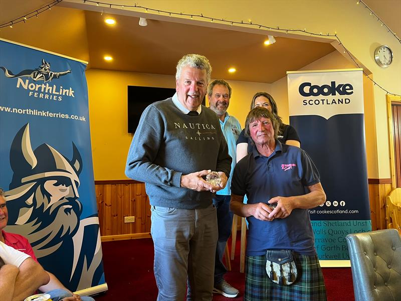 4th overall, Mike Banner and Colin Gardiner - Albacore Scottish and European Championships at the Shetland Islands photo copyright Gilbert Williamson plus Albacore supporters taken at South Yell Boating Club and featuring the Albacore class