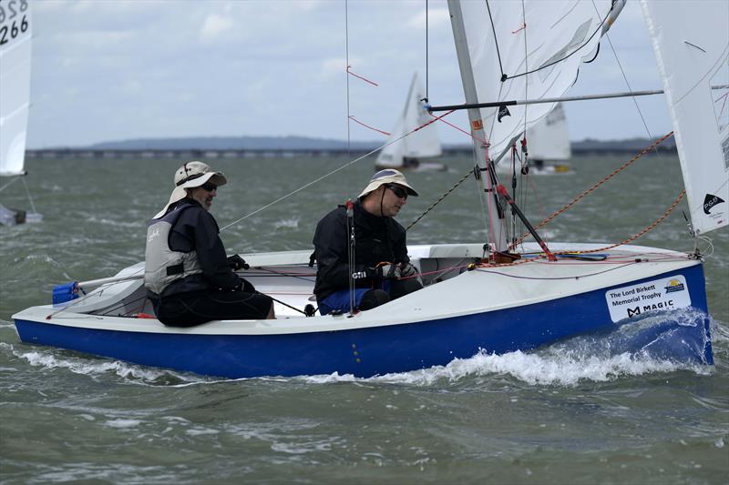 Barney Harris and David Byron during the Noble Marine Albacore Nationals at Thorpe Bay photo copyright David Maynard / www.alleycatphotographer.com taken at Thorpe Bay Yacht Club and featuring the Albacore class