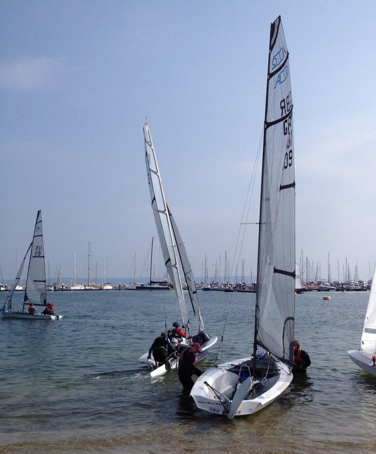 Altos at GJW Direct Sailfest photo copyright Hatti Tweedle taken at Weymouth & Portland Sailing Academy and featuring the AltO class