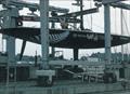 © Sally Simins NZL 32 in the slings - 1995 America's Cup, San Diego, May 13, 1995 © Sally Simins