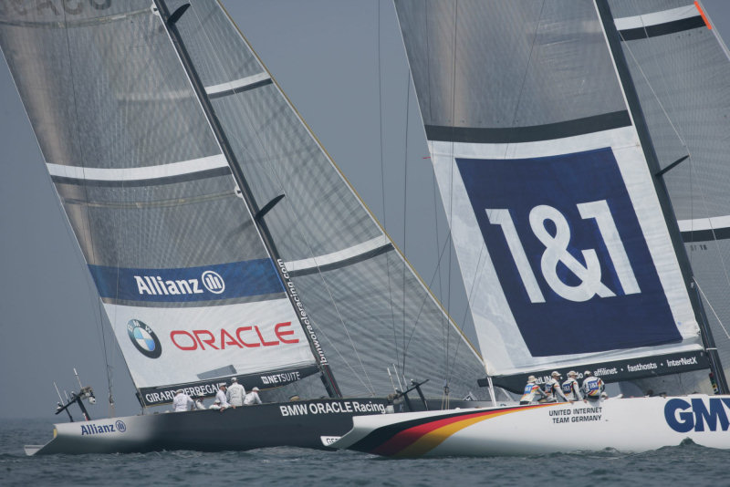 Two wins for BMW Oracle in the first two races on day 5 of the Louis Vuitton Cup photo copyright Gilles Martin-Raget / BMW ORACLE Racing taken at  and featuring the ACC class