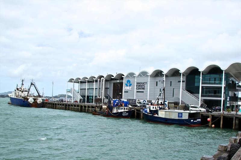 Part of the so-called fishing boat ambience intended for the Wynyard Point area, Auckland, January 31, 2018 - photo © Richard Gladwell