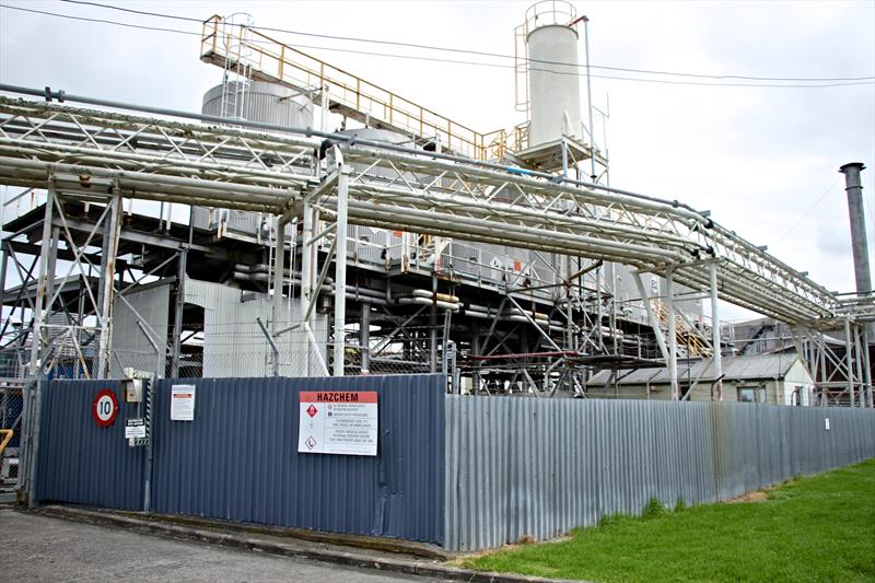 North-western corner of the tank farm area which will remain in commission - Wynyard Point, Auckland, January 31, 2018 - photo © Richard Gladwell