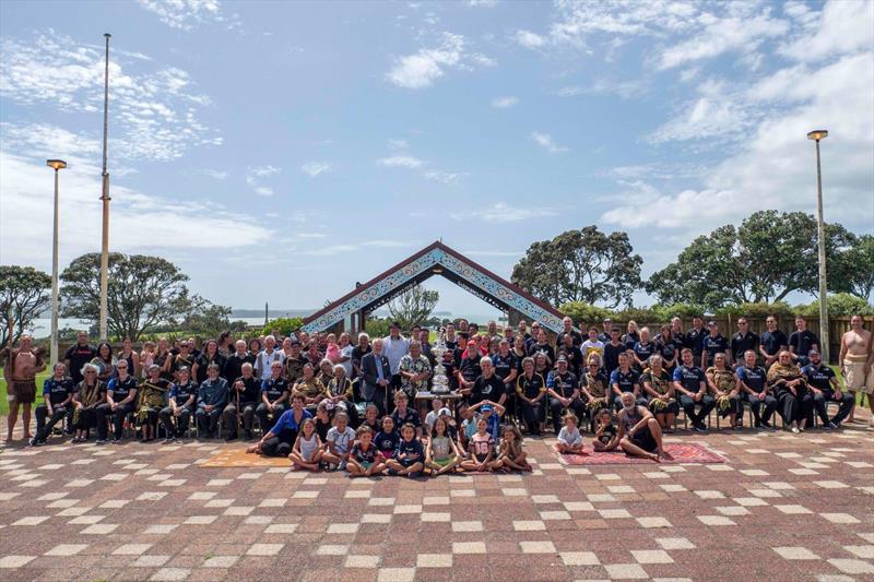 Emirates Team New Zealand paid a special visit to Ngati Whatua Orakei with the Americas Cup to celebrate a relationship that has endured for almost as long as the team itself., Saturday March 3, 2018 - photo © Hamish Hooper / ETNZ