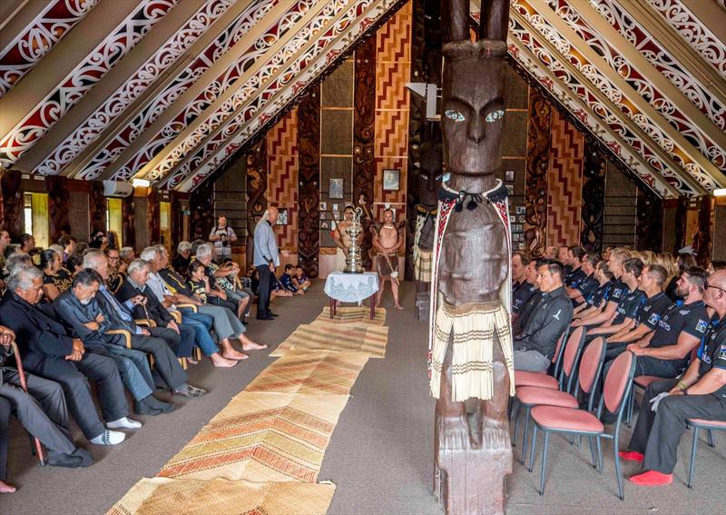 Emirates Team New Zealand paid a special visit to Ngati Whatua Orakei with the Americas Cup to celebrate a relationship that has endured for almost as long as the team itself., Saturday March 3, 2018 - photo © Hamish Hooper / ETNZ