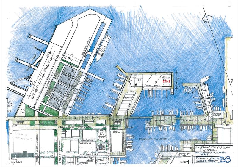 MBIE `Hybrid` Base proposal March 14, 2018 photo copyright Emirates Team New Zealand taken at New York Yacht Club and featuring the ACC class