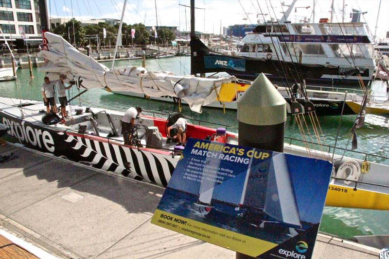 America's Cup Hub, Downtown Auckland photo copyright Richard Gladwell taken at New York Yacht Club and featuring the ACC class