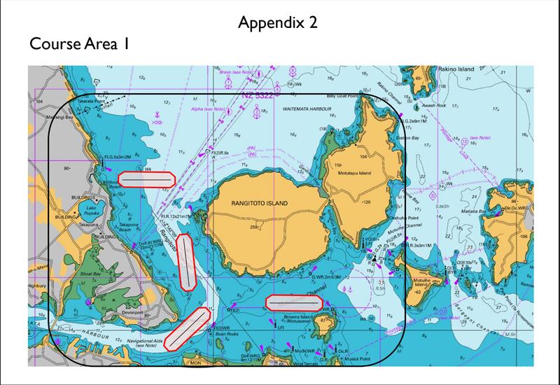 America's Cup 36 Locations Diagram A-D - photo © Emirates Team New Zealand