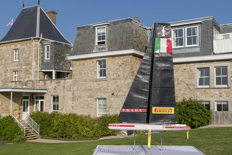 America's Cup AC75 - America's Cup Hall of Fame Induction, Royal Yacht Squadron, Cowes IOW, August 31, 2018 photo copyright Carlo Borlenghi taken at Royal Yacht Squadron and featuring the ACC class