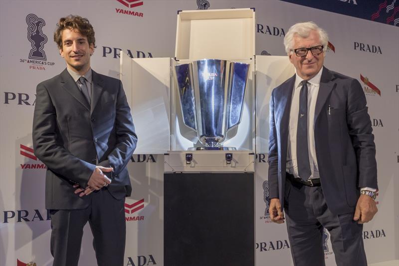 Lorenzo and Patrizio Bertelli at the Prada Cup Launch at Yacht Club Monaco photo copyright Prada Cup taken at Yacht Club de Monaco and featuring the ACC class