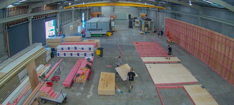 Emirates Team New Zealand - Base construction - January 2019 - photo © Emirates Team New Zealand