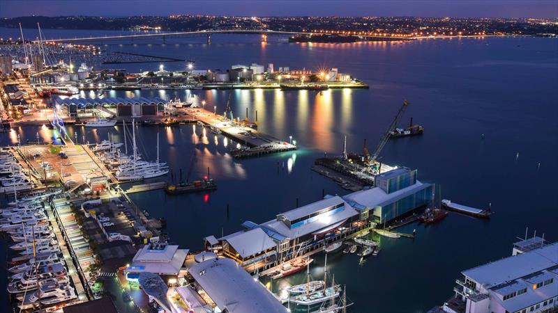 Viaduct Harbour and Wynyard Point, venue for the 36th America's Cup, Auckland, New Zealand photo copyright Wynyard Edge Alliance taken at Royal New Zealand Yacht Squadron and featuring the ACC class