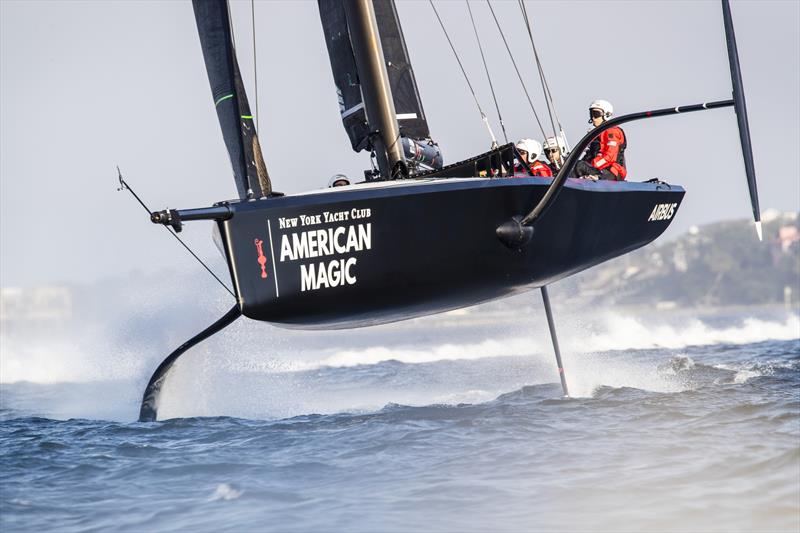 NYYC American Magic had a McConachy 38 hull but otherwise is a half-size AC75 - Pensacola, Florida - February 2019 - photo © Amory Ross
