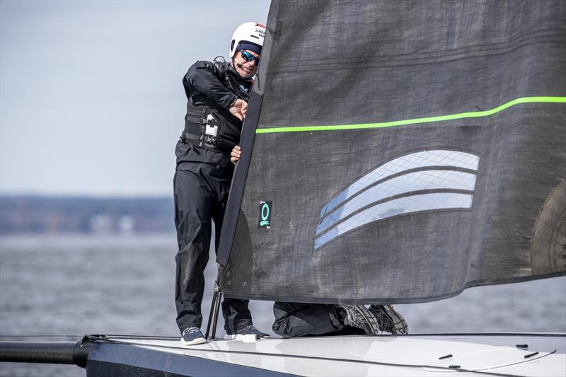 The first day of AM38 sailing from their summer base in Bristol photo copyright Amory Ross taken at New York Yacht Club and featuring the ACC class