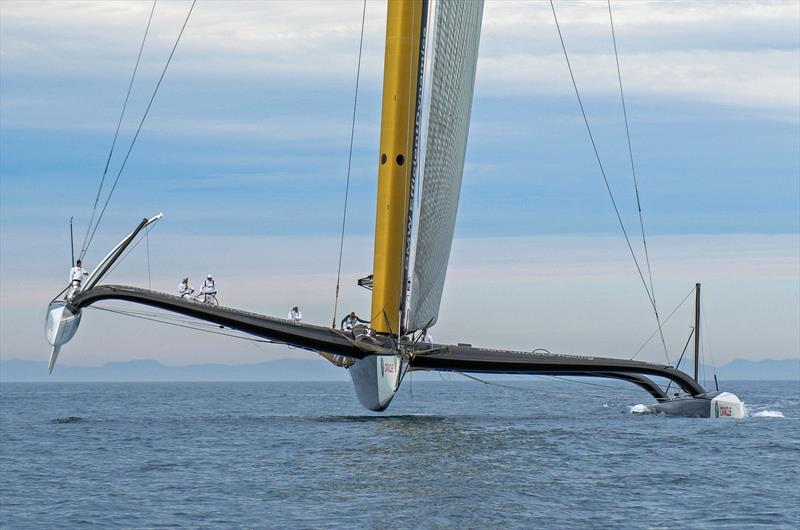 Simeon Tienpont's first America's Cup win was in the 2010 `Deed of Gift` Match for the America's Cup in Valencia Spain in giant 120ft multihulls - photo © Richard Gladwell