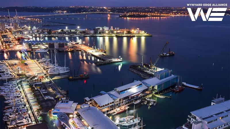 America's Cup base development will cover an area from the National Maritime Museum in the foreground to Wynyard Wharf in the background - Wynyard Edge Alliance - Update March 28, 2019  photo copyright Wynyard Edge Alliance taken at Royal New Zealand Yacht Squadron and featuring the ACC class