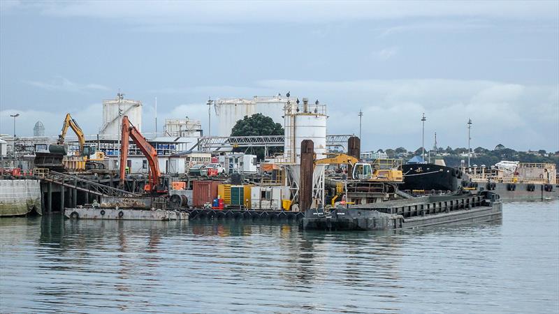 Pug mill- Wynyard Point - America's Cup base development - Wynyard Edge Alliance - Update March 28, 2019  - photo © Richard Gladwell