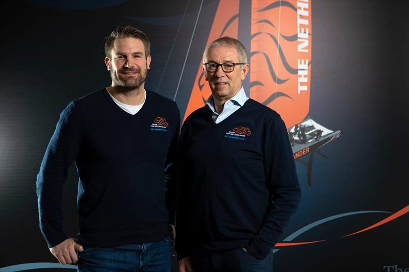 DutchSail Skipper and CEO Simeon Tienpont (left ) with  Managing Director Eelco Blok, former KPN Chief Executive Officer and top-level regatta sailor photo copyright Sander van der Borch taken at  and featuring the ACC class