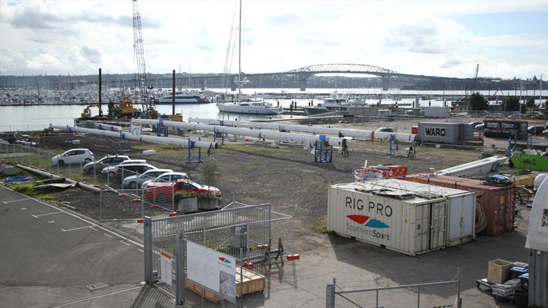Site 18 - Superyacht facility  under construction - America's Cup Base development - Auckland - Wynyard Edge Alliance - July 25, 2019 photo copyright Richard Gladwell, Sail World NZ taken at Royal New Zealand Yacht Squadron and featuring the ACC class