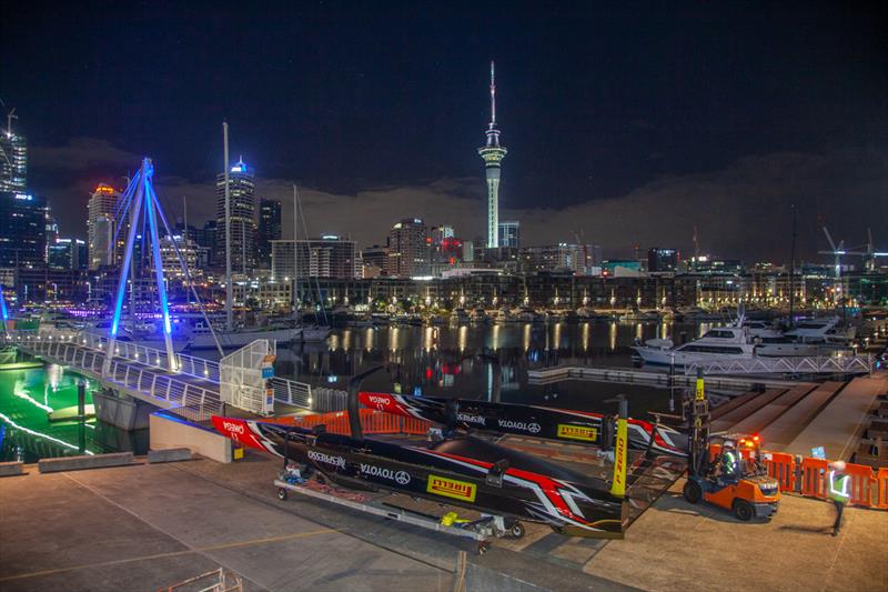 Emirates Team New Zealand put the America's Cup champion AC50 on public display at the America's Cup Village - photo © Emirates Team New Zealand