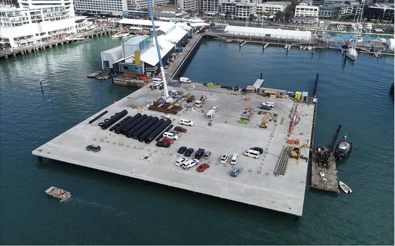 Luna Rossa - base B complete - America's Cup base construction update - October 2019 photo copyright Wynyard Edge Alliance taken at Royal New Zealand Yacht Squadron and featuring the ACC class