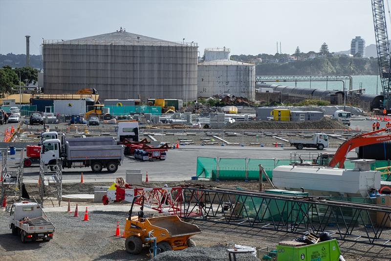 INEOS Team UK foundations laid - America's Cup Construction - January 7, 2020 photo copyright Richard Gladwell / Sail-World.com taken at Royal New Zealand Yacht Squadron and featuring the ACC class