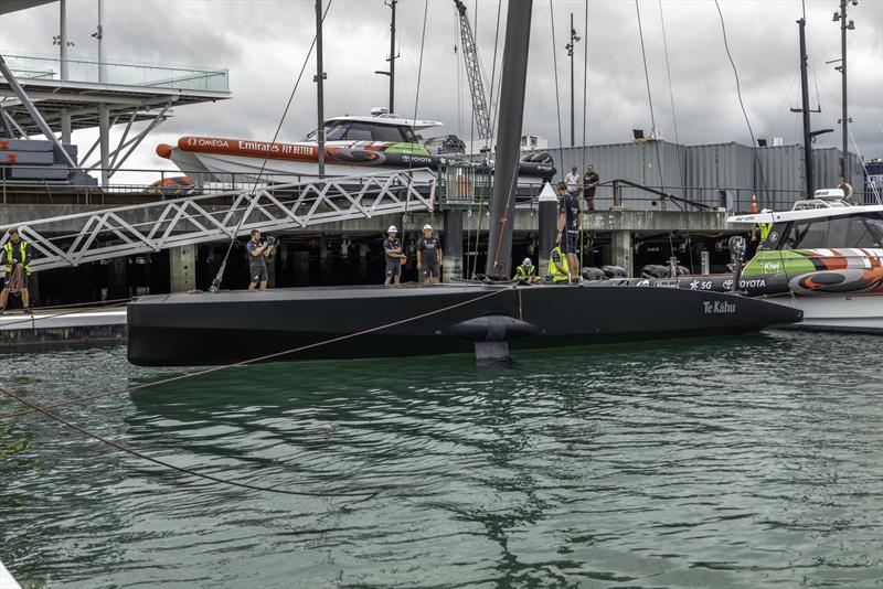 Emirates Team New Zealand launch their test boat Te Kahu in Auckland - January 22, 2020 - photo © Emirates Team New Zealand