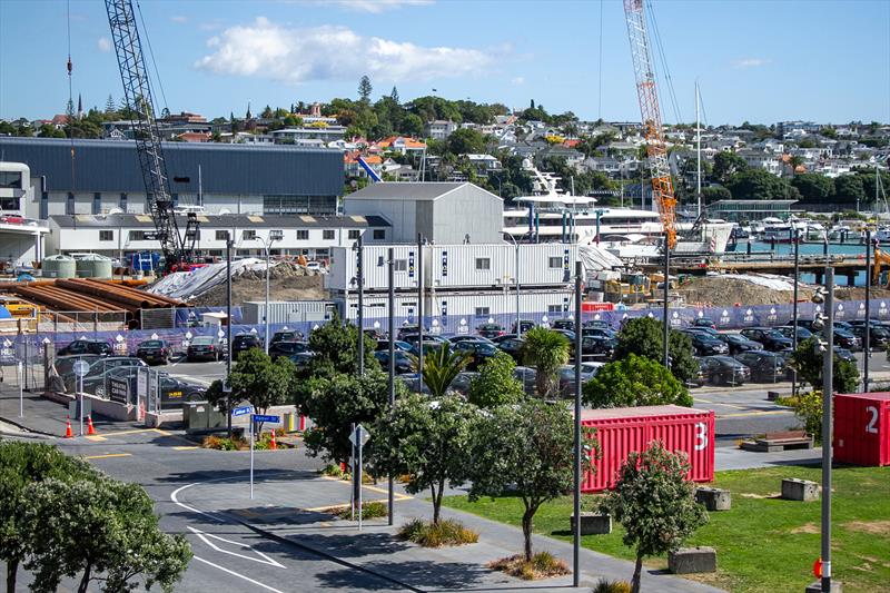 Superyacht servicing facility construction - America's Cup Bases - March 17, 2020 - Wynyard Point photo copyright Richard Gladwell / Sail-World.com taken at Royal New Zealand Yacht Squadron and featuring the ACC class