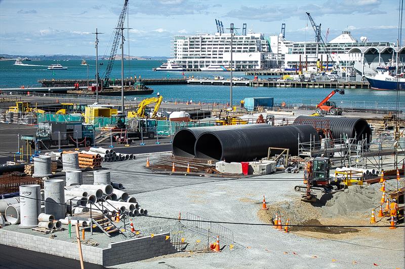 INEOS Team UK framework - America's Cup Bases - March 17, 2020 - Wynyard Point photo copyright Richard Gladwell / Sail-World.com taken at Royal New Zealand Yacht Squadron and featuring the ACC class