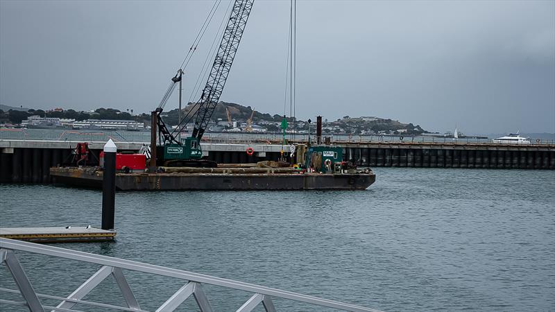 Wynyard Basin - America's Cup bases - Wynyard Point - March 24, 2020 - Auckland photo copyright Richard Gladwell / Sail-World.com taken at Royal New Zealand Yacht Squadron and featuring the ACC class