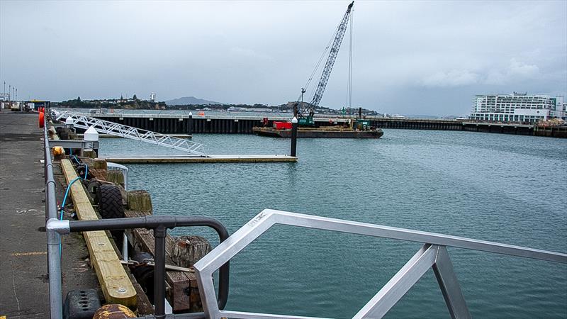 Wynyard Basin - America's Cup bases - Wynyard Point - March 24, 2020 - Auckland photo copyright Richard Gladwell / Sail-World.com taken at Royal New Zealand Yacht Squadron and featuring the ACC class